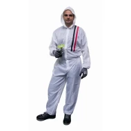 Finixa spuitoverall Polyester met kap T210 wit